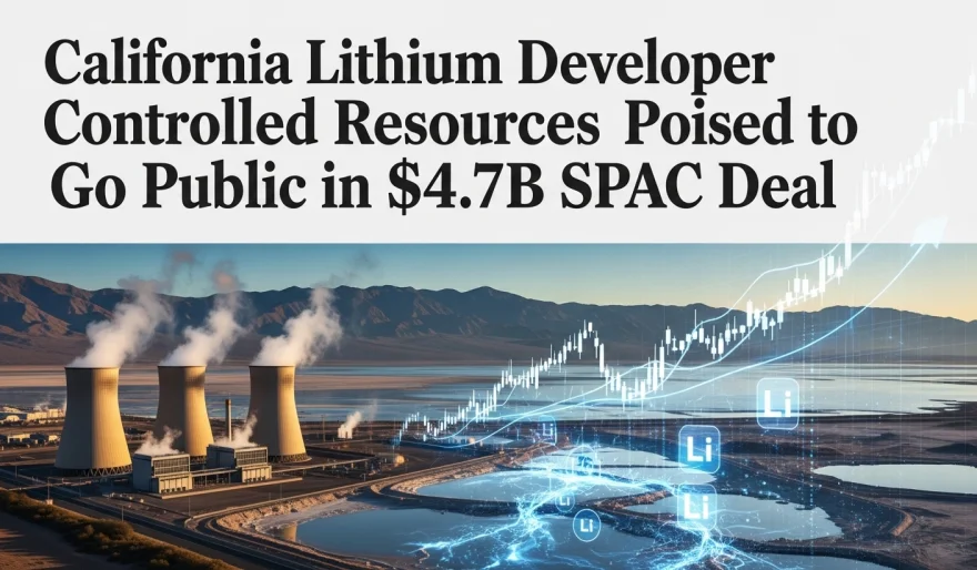 California Lithium Developer Controlled Thermal Resources Poised to Go Public in $4.7B SPAC Deal